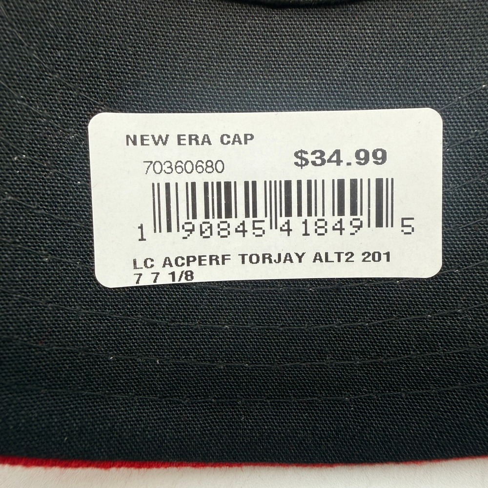 New Era Toronto Blue Jays 59FIFTY Low Profile Hat Mens 7 1/8 Red MLB 70360680 - Picture 5 of 6